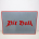 Wandbild auf Spanplatte mit Hammerschlaglack Motiv Pit Pull